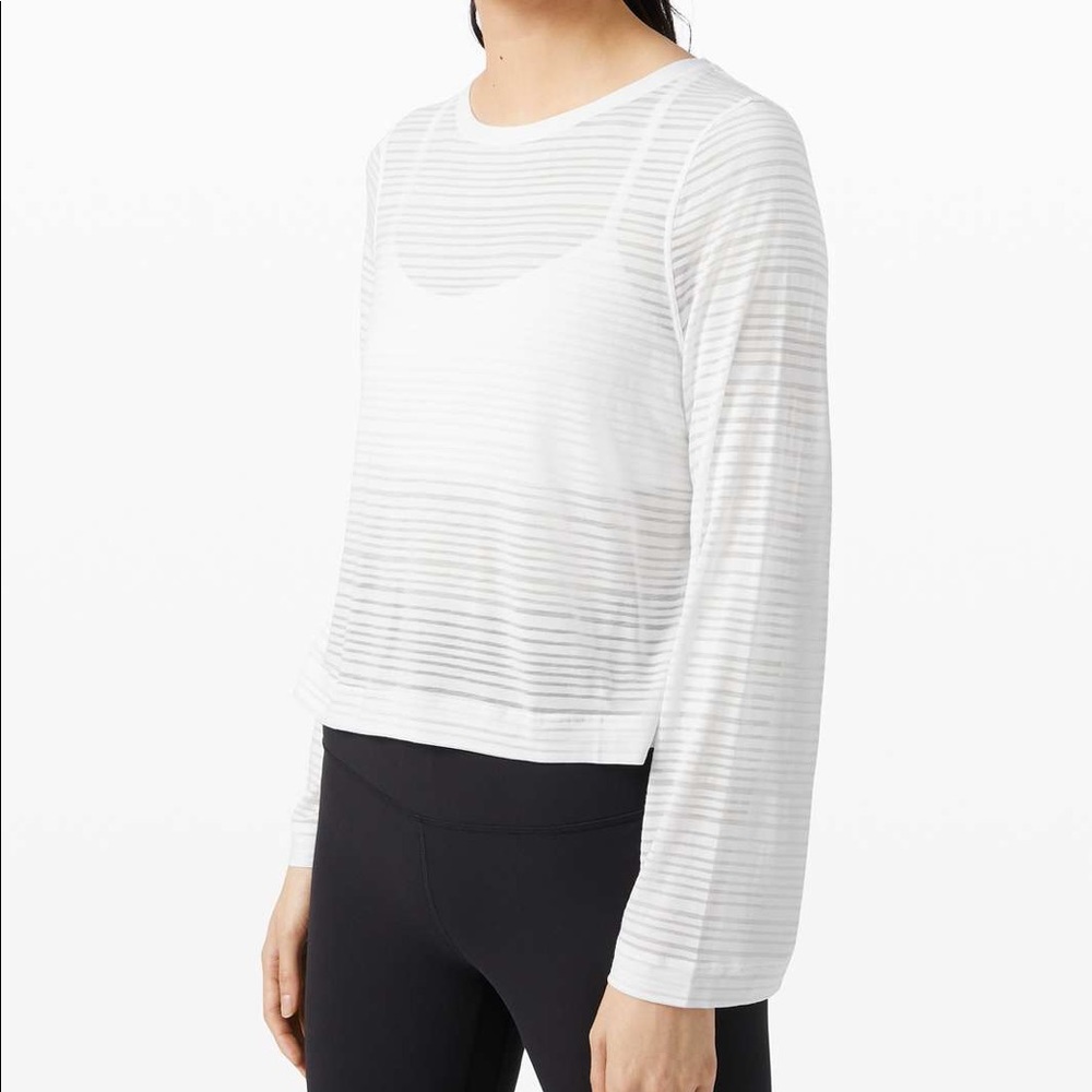 Lululemon Clear and Present Long Sleeve White